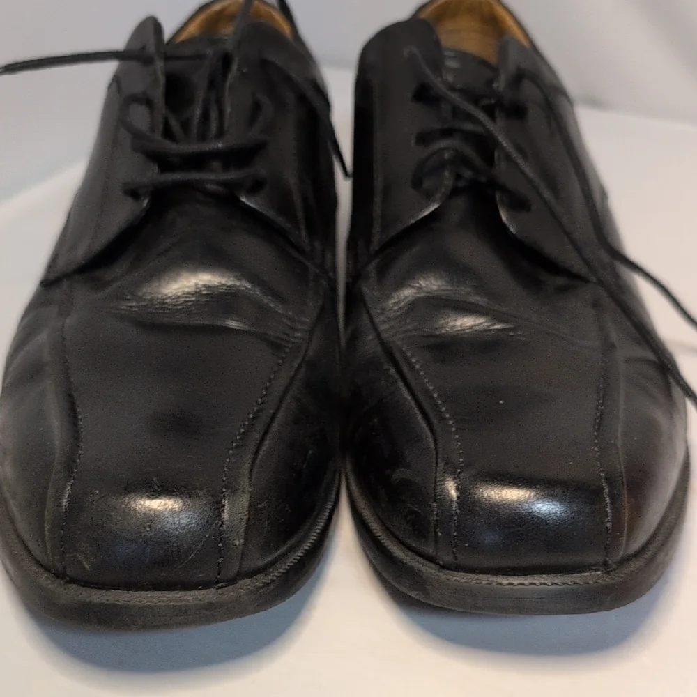 Clarks Beeston Stride Black Leather Oxford Shoes Size 13M